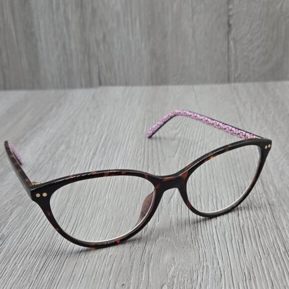 Kate Spade Eyeglasses Flower Pattern KS Roanne 086 Dark Havana Cat-Eye 54mm - Picture 1 of 6